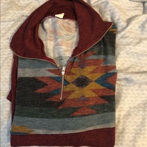 Aztec quarter zip jacket